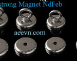 Super Strong Magnet NdFeb, đường kính  từ 20 đến 75mm